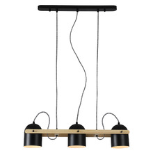 Maverick Rubberwood 3 Light Bar Pendant